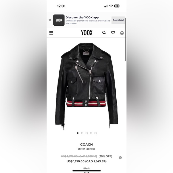 Coach new leathers jacket - Picture 5 of 7